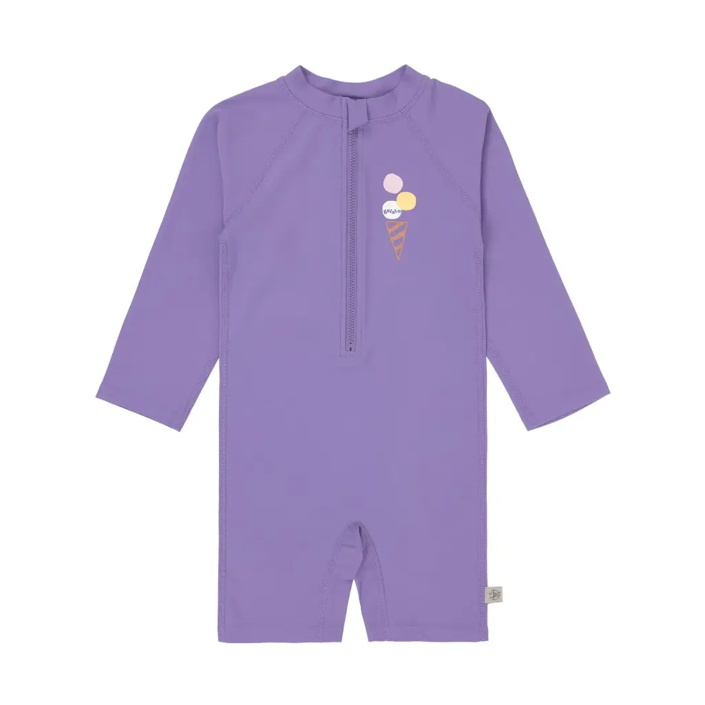 Maillot de bain enfant manches courtes Anti-UV - Lässig - Glace Violet 19/24Mois