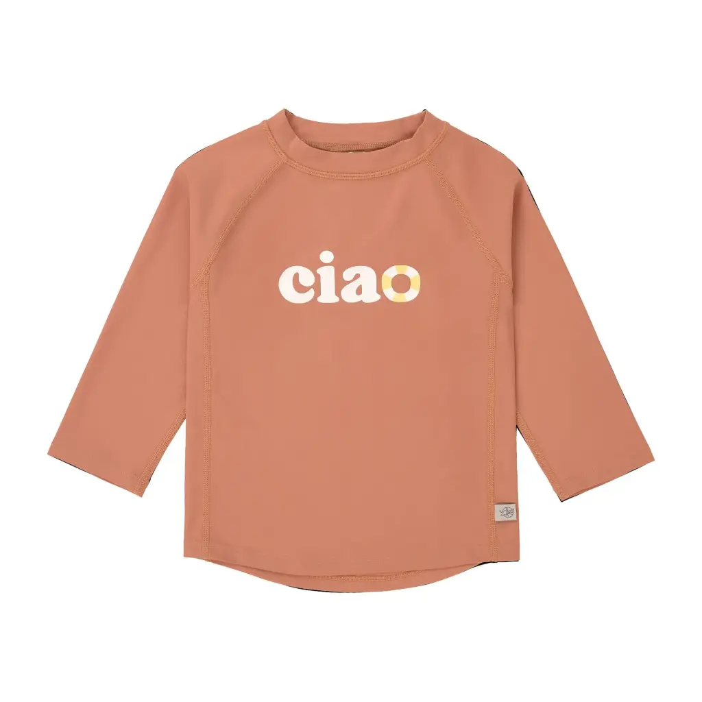 T-shirt De Bains Manche Longue - Lässig - Marron 2/3 Ans Anti-UV  