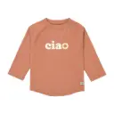 T-shirt De Bains Manche Longue - Lässig - Marron 3/6Mois Anti-UV