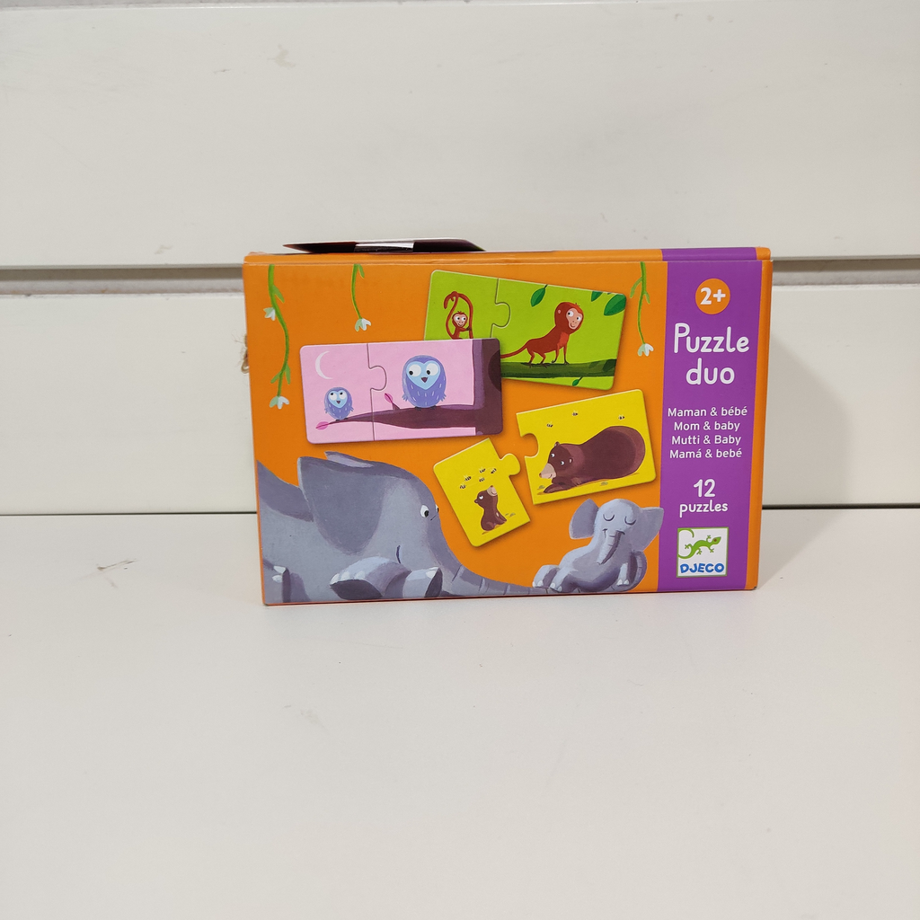 Puzzle - Djeco - Duo Maman et Bébé 12Puzzles