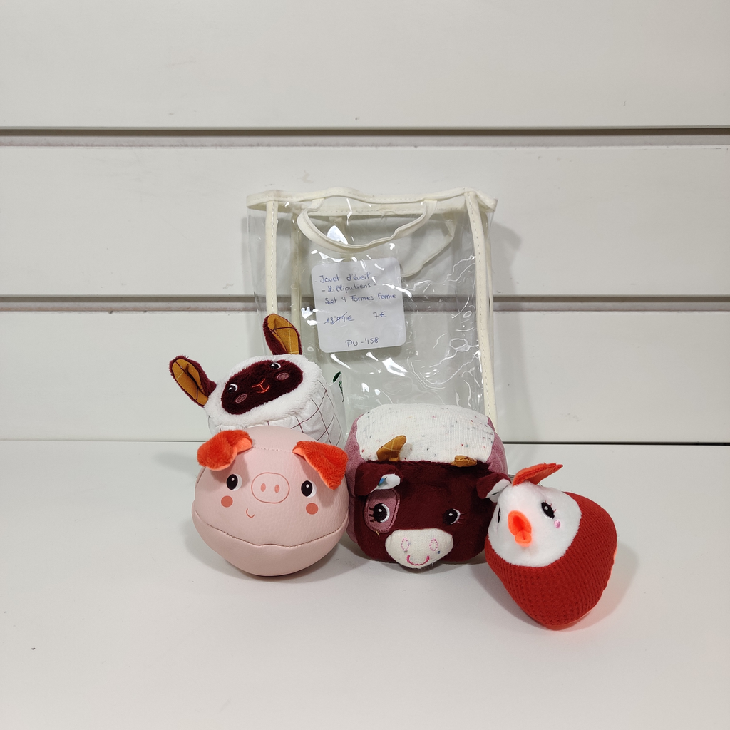 Peluche d'activités - Lilliputiens - Set 4 formes ferme