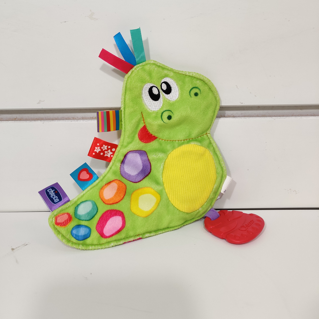 Peluche d'activités - Chicco- dragon étiquette