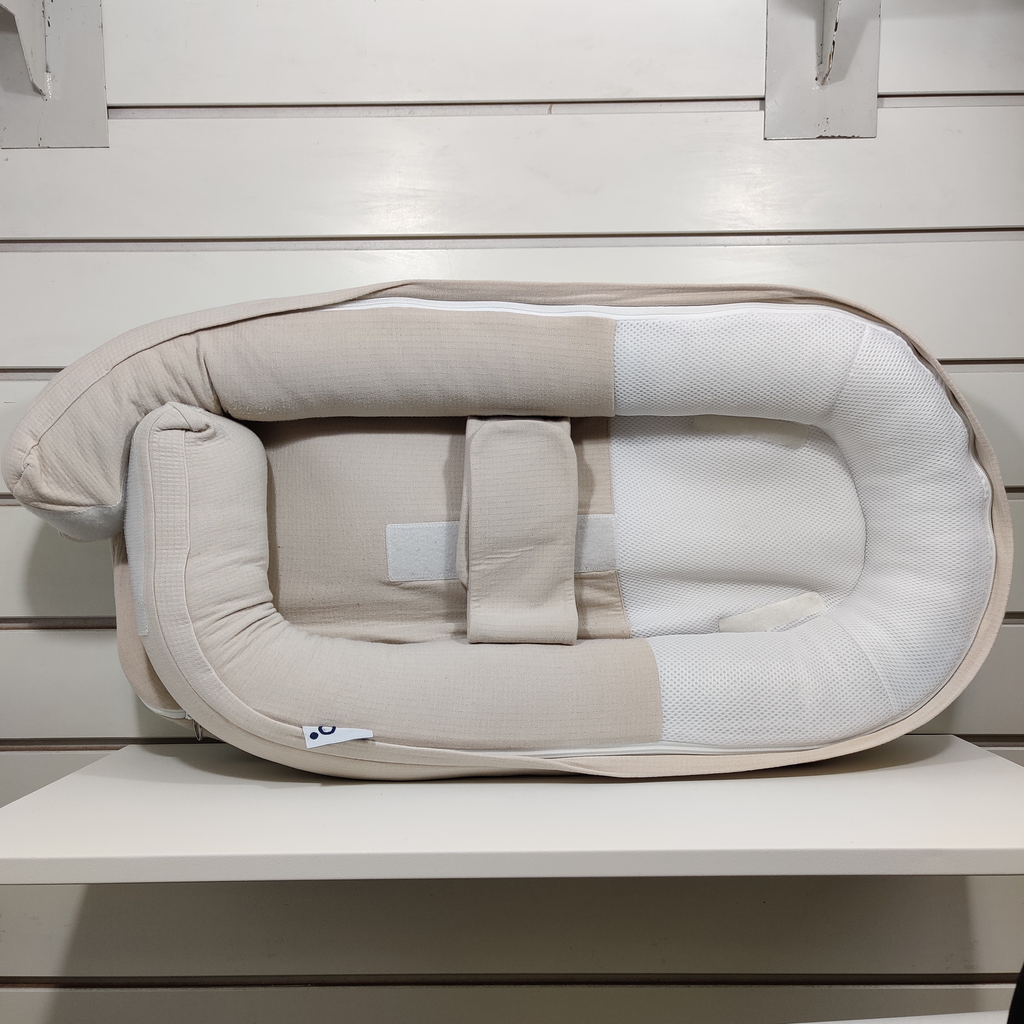 Reducteur de lit - Doomoo - Cocoon Beige Blanc