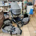 Ensemble poussette - Thule sleek- Simple/Double assise + nacelle 