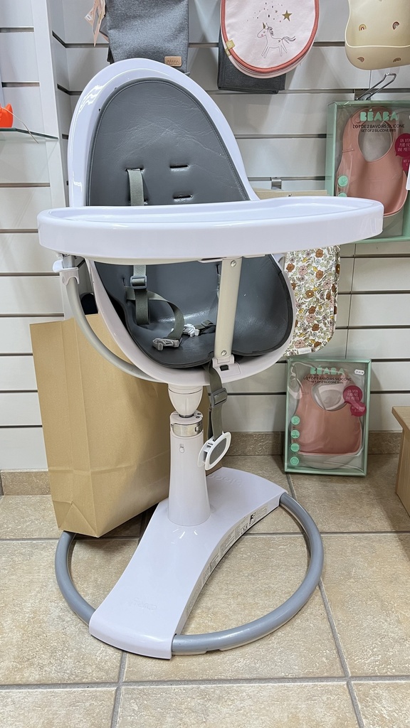 Chaise haute modulable - Bloom - Fresco Chrome/blanc + accessoires (copie)