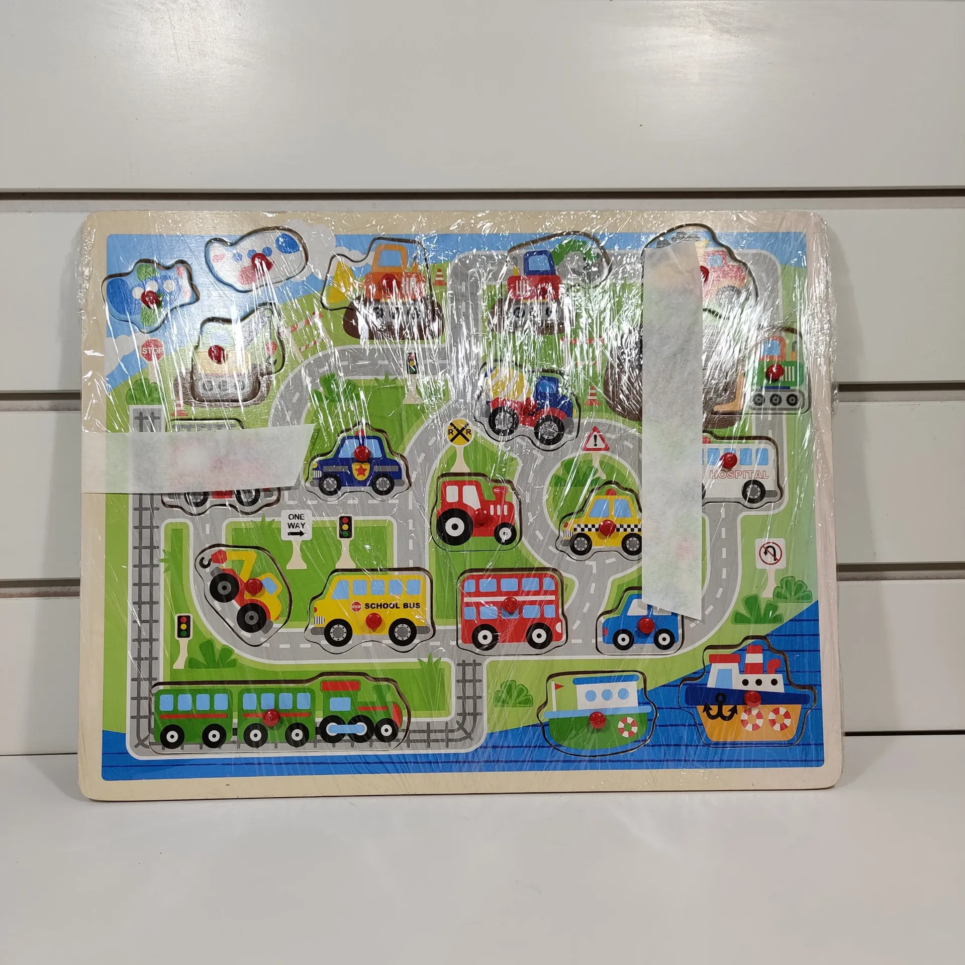 Grand Puzzle en bois - Véhicules