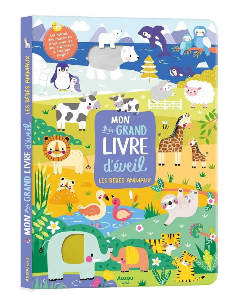 [9791039527576] livre - Auzou - Mon très grand livre d'éveil (Les bébés animaux)