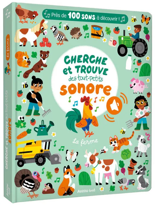 [9791039562737] Livre - Auzou - Cherche et trouve des tout-petits (La ferme)