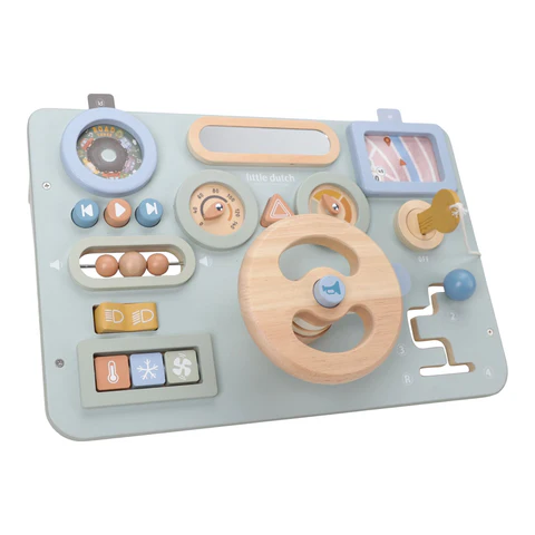 [8713291225480] Volant d'activités - Little Dutch - Vert