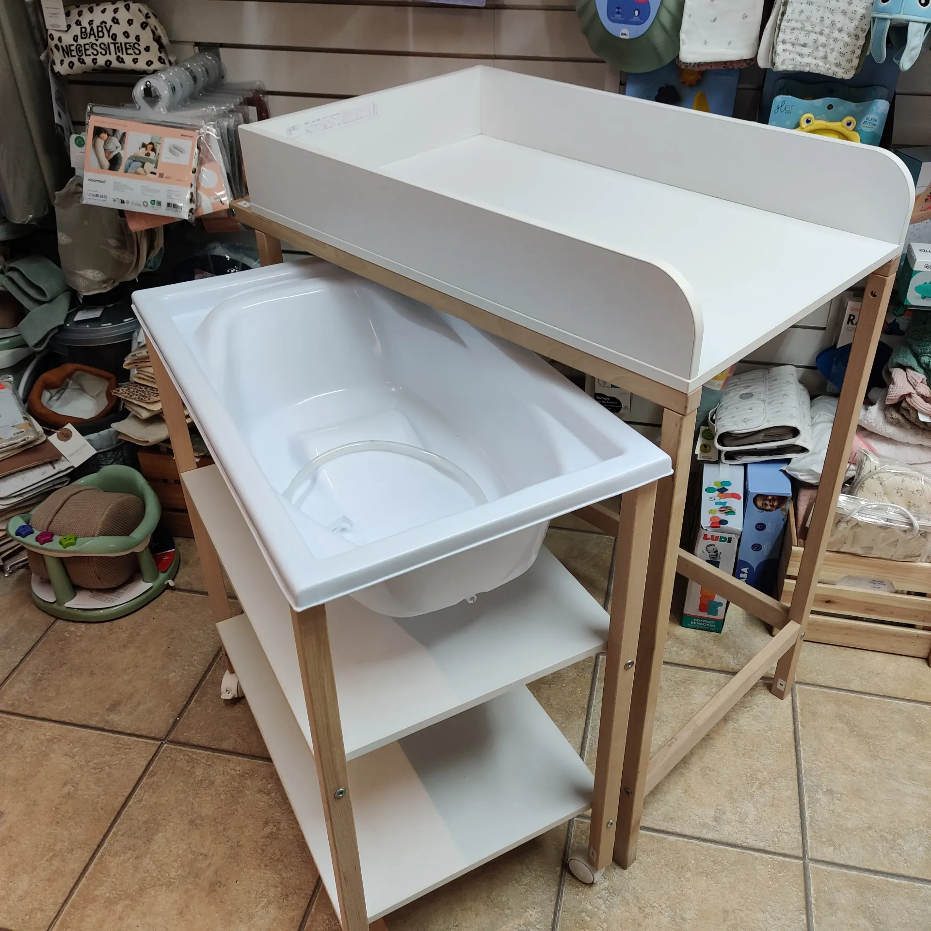 Meuble a langer- ChildHome - Blanc naturel