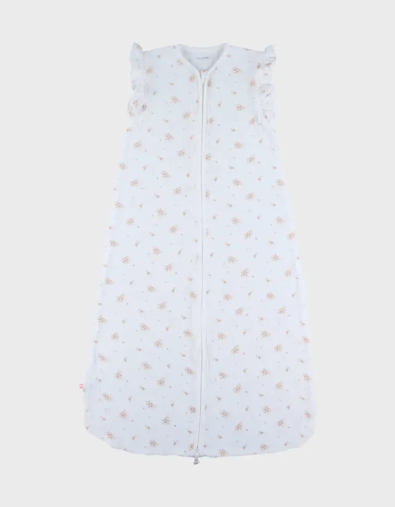Gigoteuse Magic Bag - Bemini -  6/24Mois Tog1 Mousseline bio Blanc Fleur