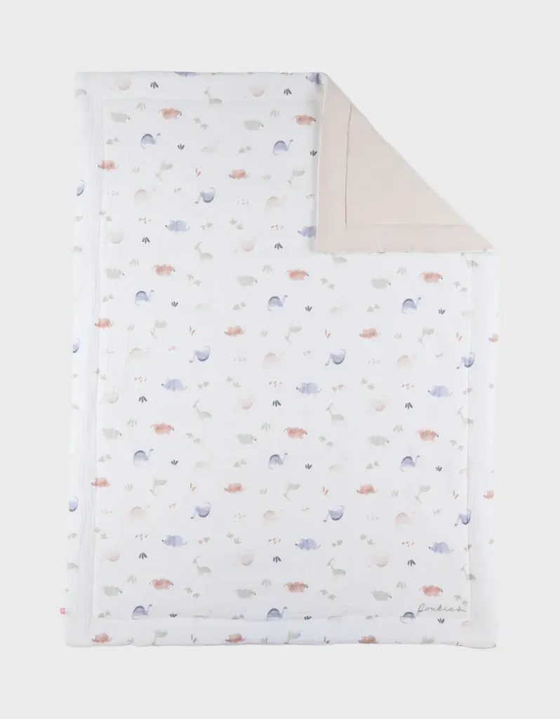 [5414220243997] Couverture - Bemini -  75X100cm, mousseline de coton bio Dino