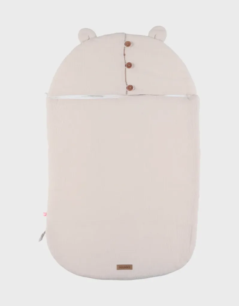 [5414220243935] Nid d'ange BISIDE - Noukie's - mousseline de coton bio Beige 0/6Mois