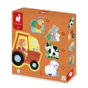 Puzzle  - Janod - 5 puzzle évolutif Ferme
