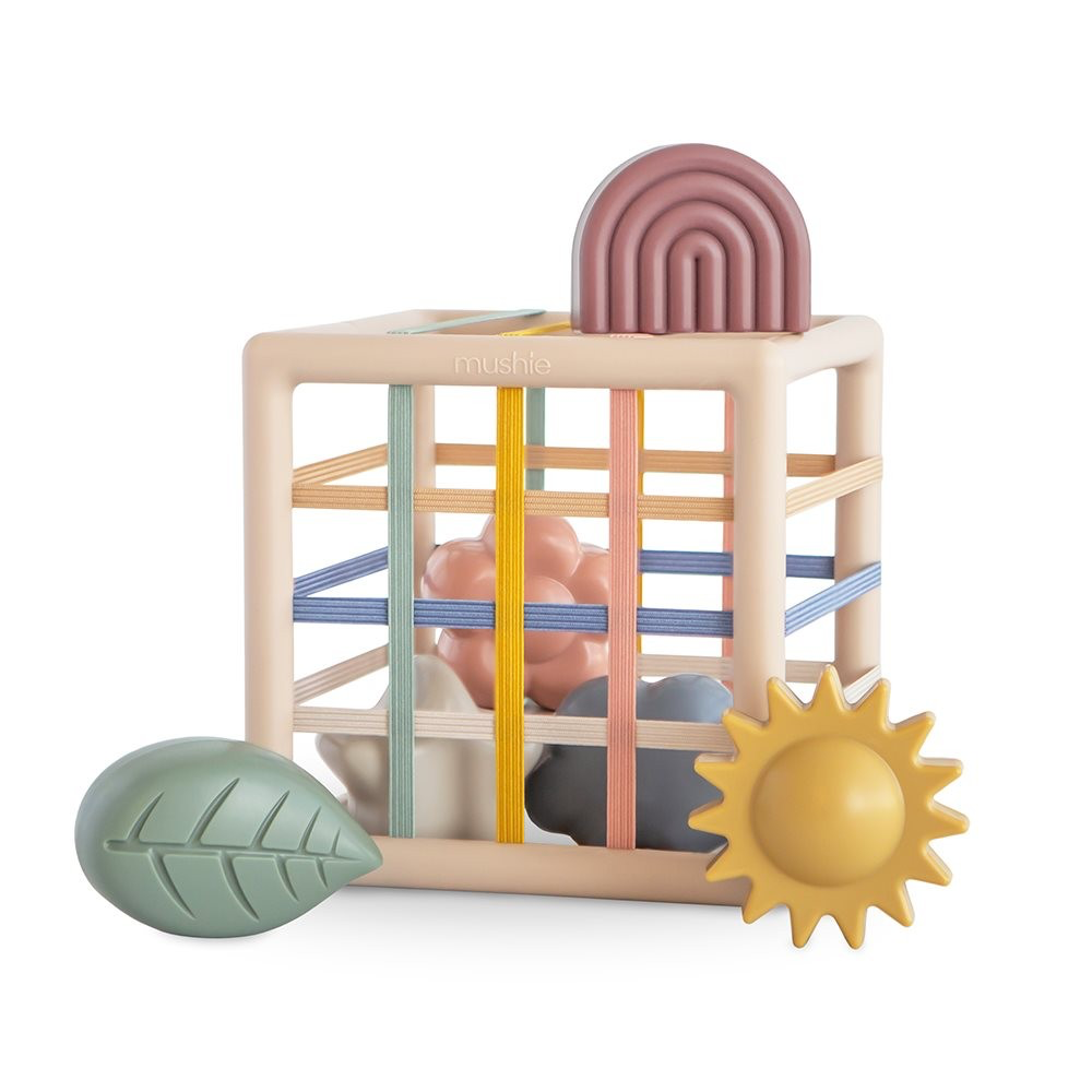 [840355804546] Boite a forme élastique - Mushie - 6 pièces