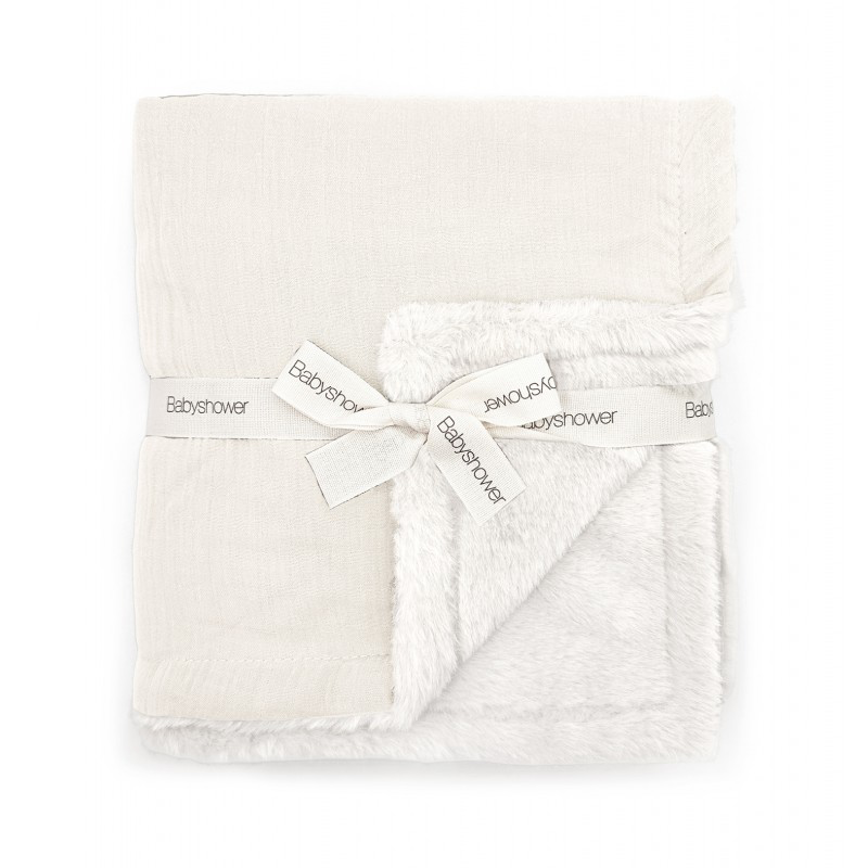 [7427251558716] Couverture polaire - Babyshower - Ivory