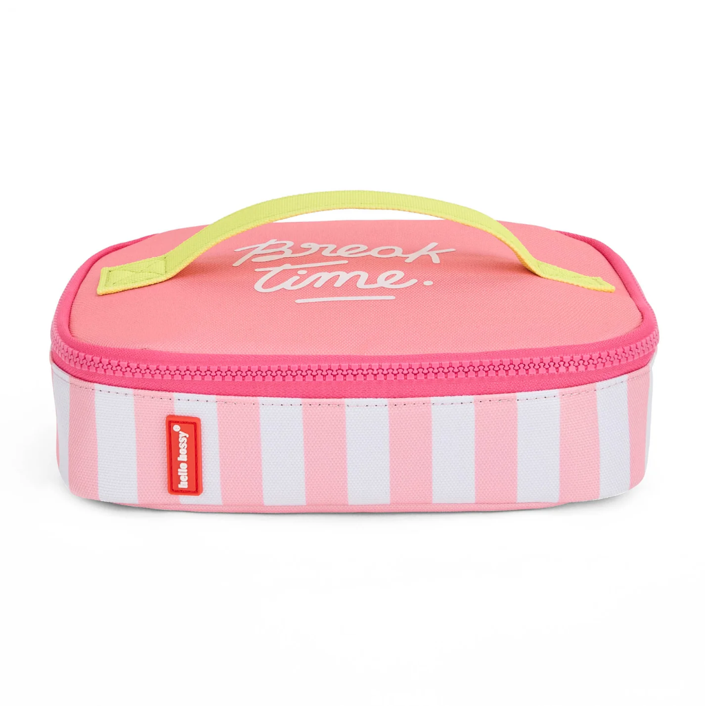 [3760407013771] Sac à goûter crèche/maternelle - Hello Hossy - isotherme - pink stripes