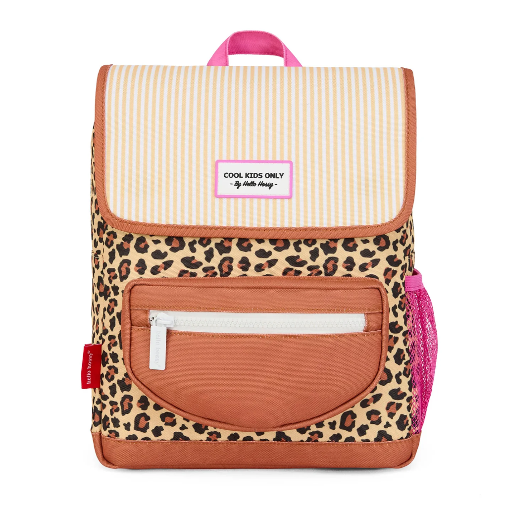 Sac à dos crèche/maternelle - Hello Hossy - (2-5ans) - léopard rose