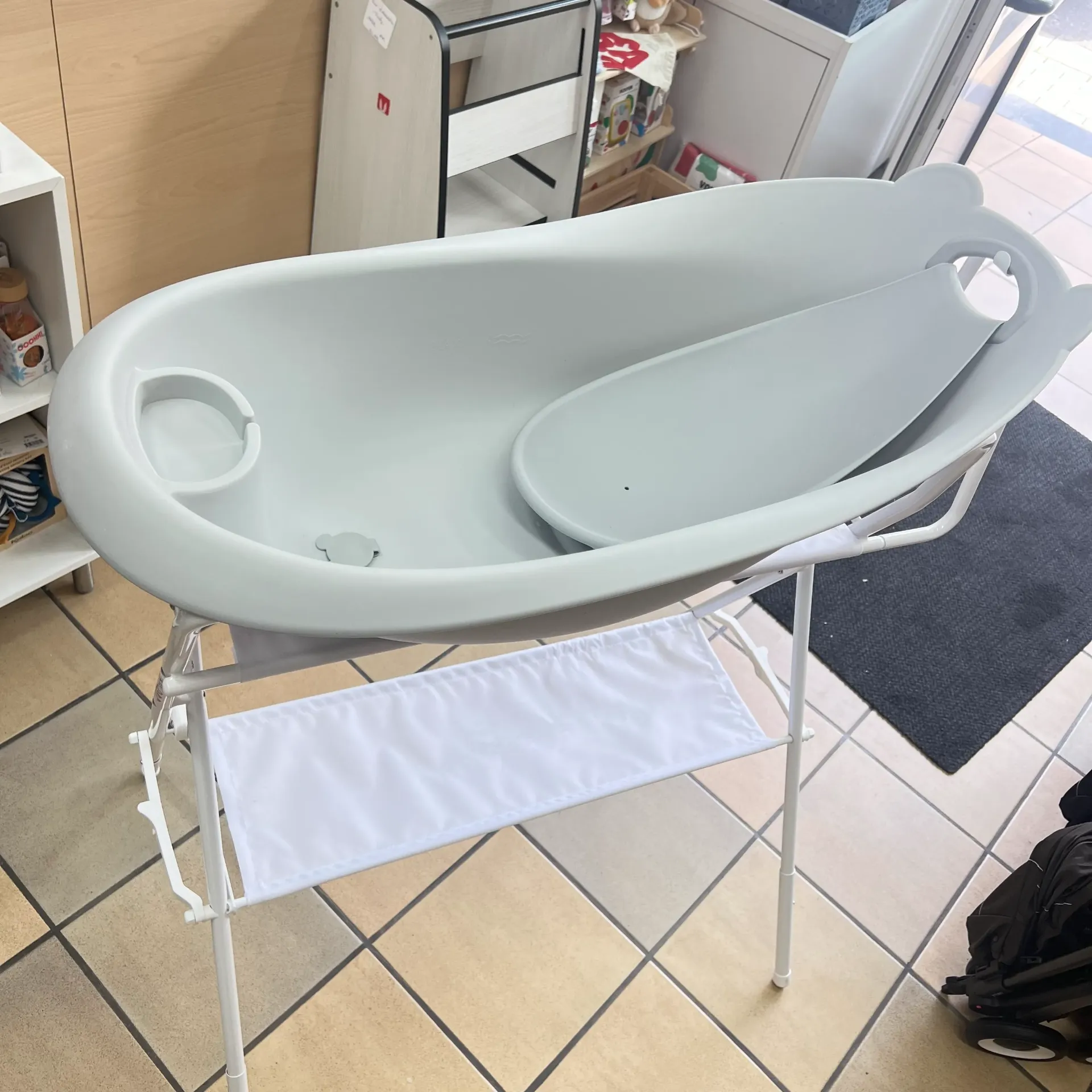 Baignoire + pied - Bo Jungle - Gris