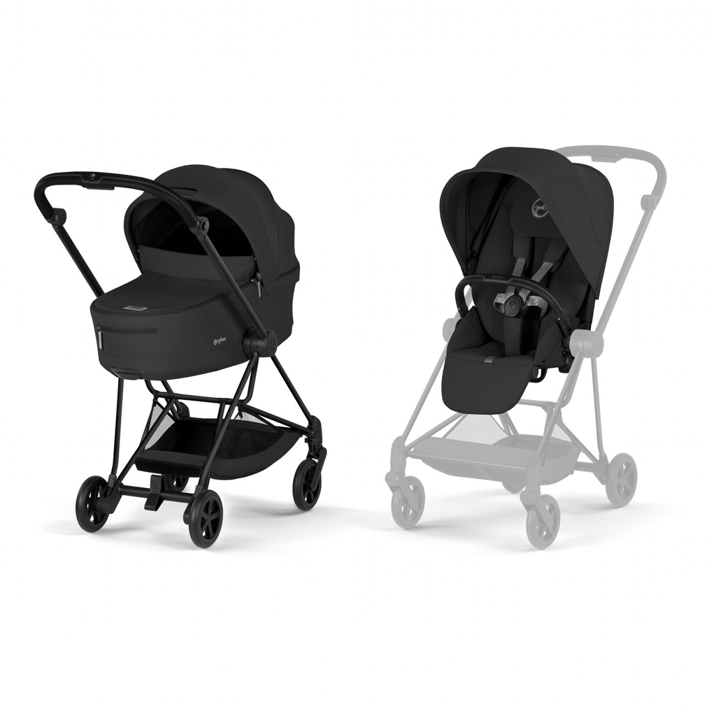 Poussette - Cybex - Mios pack 3 en 1 Noir (châssis noir mat)
