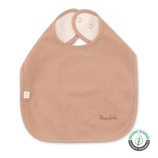 Bavoir waterproof - Bemini -  natural waffle bio