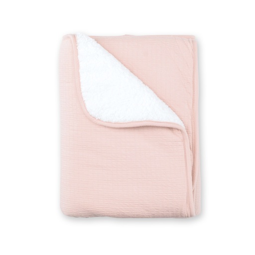 [490CADUM44HU] Couverture - Bemini -  75x100cm blush pady tetra jersey + teddy tog 3.5