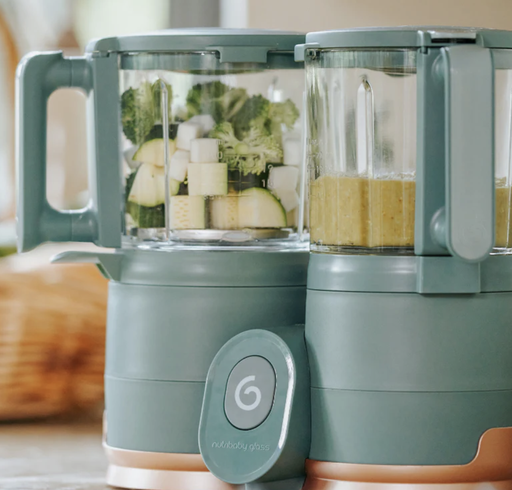 [3661276171039] Robot culinaire en verre - Babymoov - Nutribaby Glass Forest Green