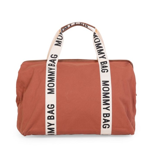 [5420007164874] Sac à langer - Childhome - Mommy Bag Signature Toile Terracotta
