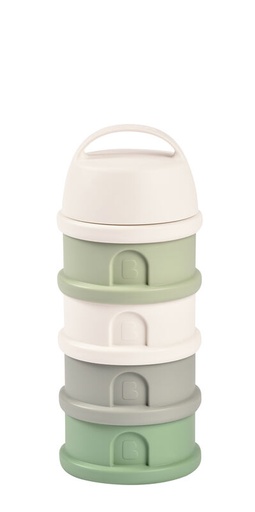 [3384349117115] boite doseuse 4 compartiments coton - Beaba - sage green 