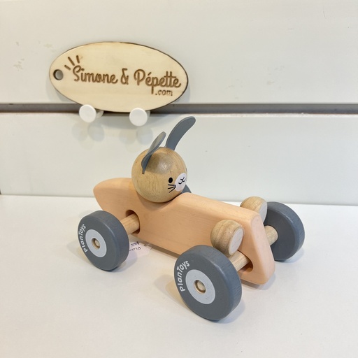 [B00751] Jouet - Plantoys - la voiture de lapin