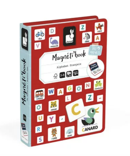 [3700217327118] Jeu éducatif - Janod - Magnétibook Alphabet français 