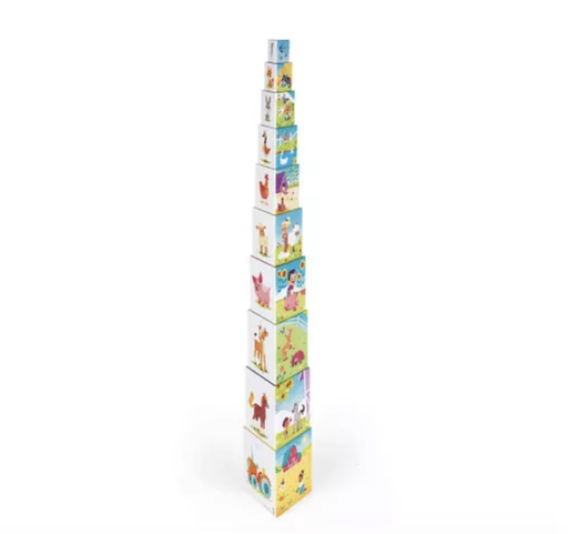[3700217326517] Pyramide triangle - Janod - La vie à la ferme