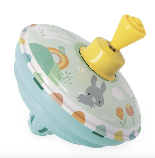 [3700217341206] Toupie en métal - Janod - Lapin