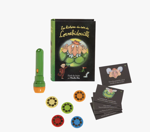 [3575678943715] Coffret/livre lampe à histoires - Moulin Roty - Cornebidouille