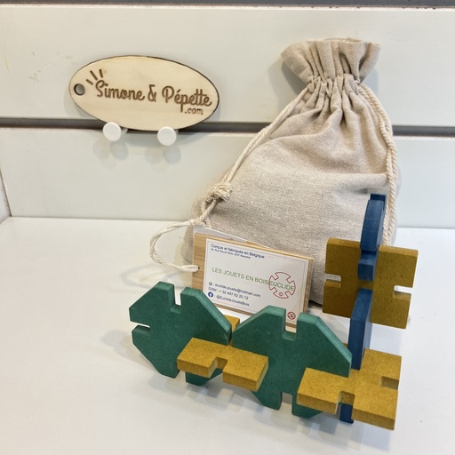 [B01444] Jouet en bois - Euclide - 30 pièces mixtes