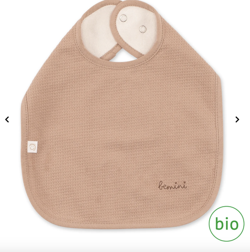 [5420010707013] Bavoir waterproof - Bemini -  waffle natural bio 