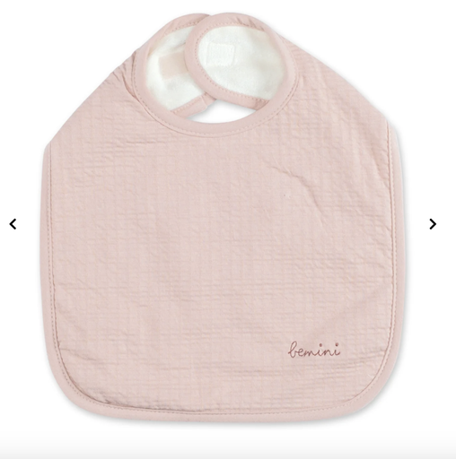 [5420010700885] Bavoir waterproof - Bemini -  blush tetra jersey 