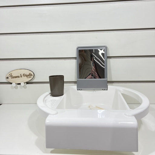 [P00021] Lavabo d'apprentissage - Rotho - Blanc/gris