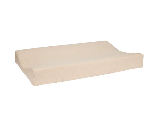 [8720847024237] Housse à langer - Little Dutch -  Mousseline beige