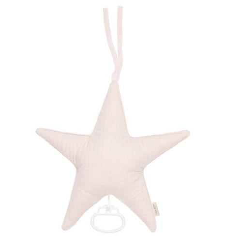 [8718734811633] Coussin musical - Little Dutch - Etoile pure pink