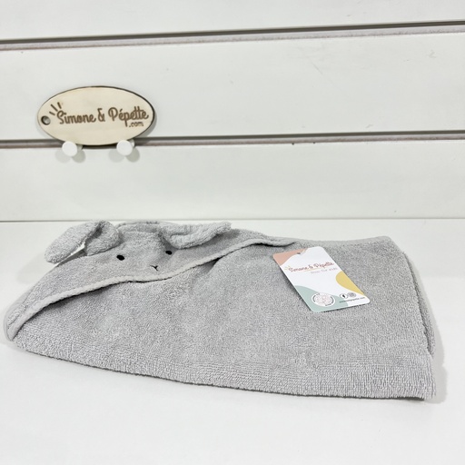 [P00135] Cape de bain - Liewood - 70x70cm gris