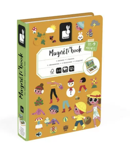 [3700217327217] Jeu éducatif - Janod - Magnétibook 4 saisons