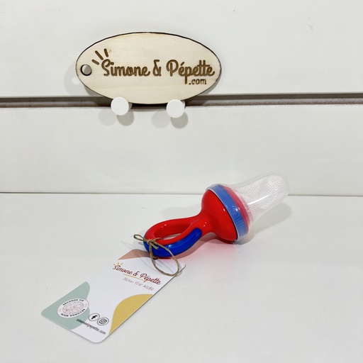 [P00218] Tétine grignoteuse - Nuby - rouge/bleu