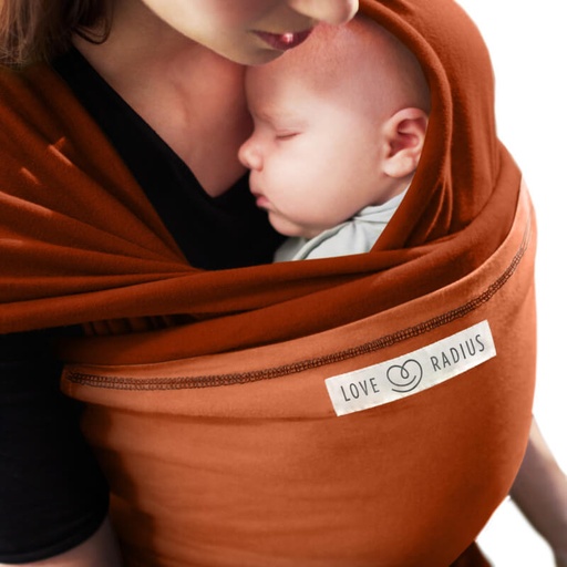 [3760218243848] Echarpe de portage - Love Radius - L'originale JPMBB Fauve/Caramel 