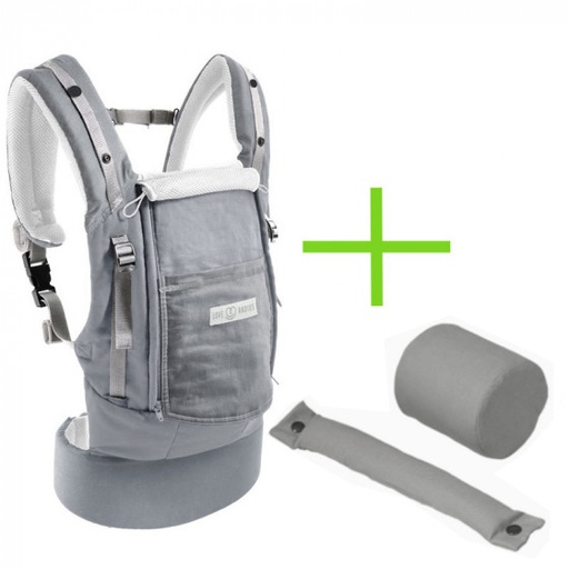 [3760218242902] Porte-bébé - Love Radius - PhysioCarrier Gris (Pack évolution dès la naissance) 