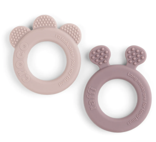[5712643034612] Lot de 2 anneaux de dentition - done by deer - rose