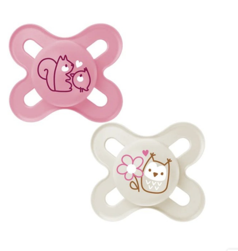 [9001616831454] Lot de 2 sucettes - MAM - Original Start Rose 0-2 mois   