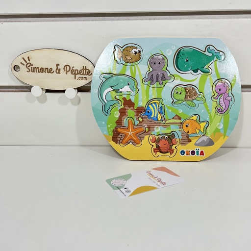 [P00256] Puzzle en bois - Okoia - la mer