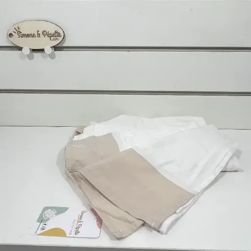 [P00304] Ciel de lit - Beige/blanc