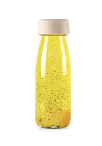 [8425402476406] Bouteille sensorielle - Petit Boum - "Float" Yellow